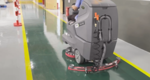 reduce cleaning time floor scrubber